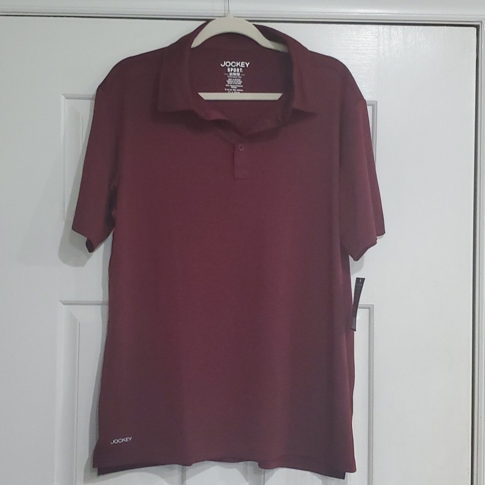 NWT JOCKEY SPORT POLO SHIRT SIZE MEDIUM